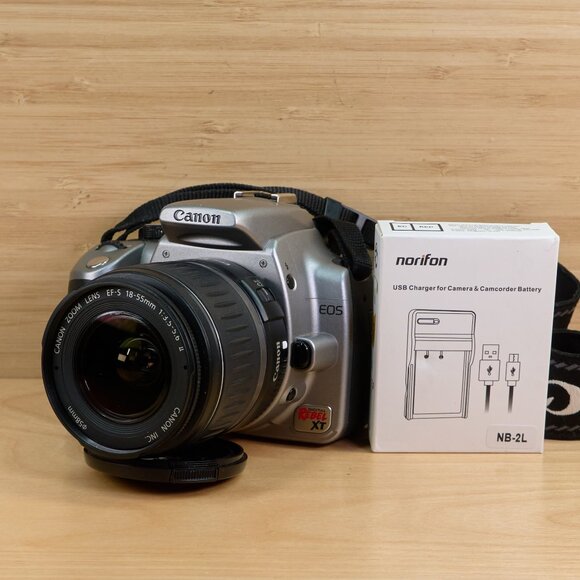 Canon Digital Rebel XT/EOS 350D 8 MP Camera, with Canon ef-s 18-55mm Lens - Picture 2 of 8